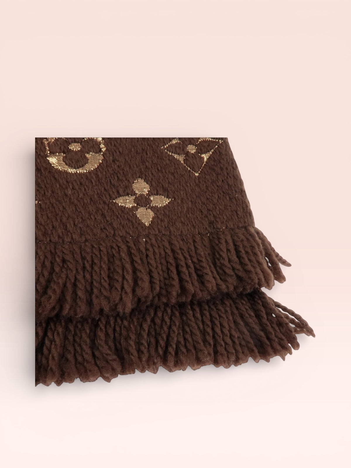 Louis Vuitton Shine Wool Silk Logomania Scarf
