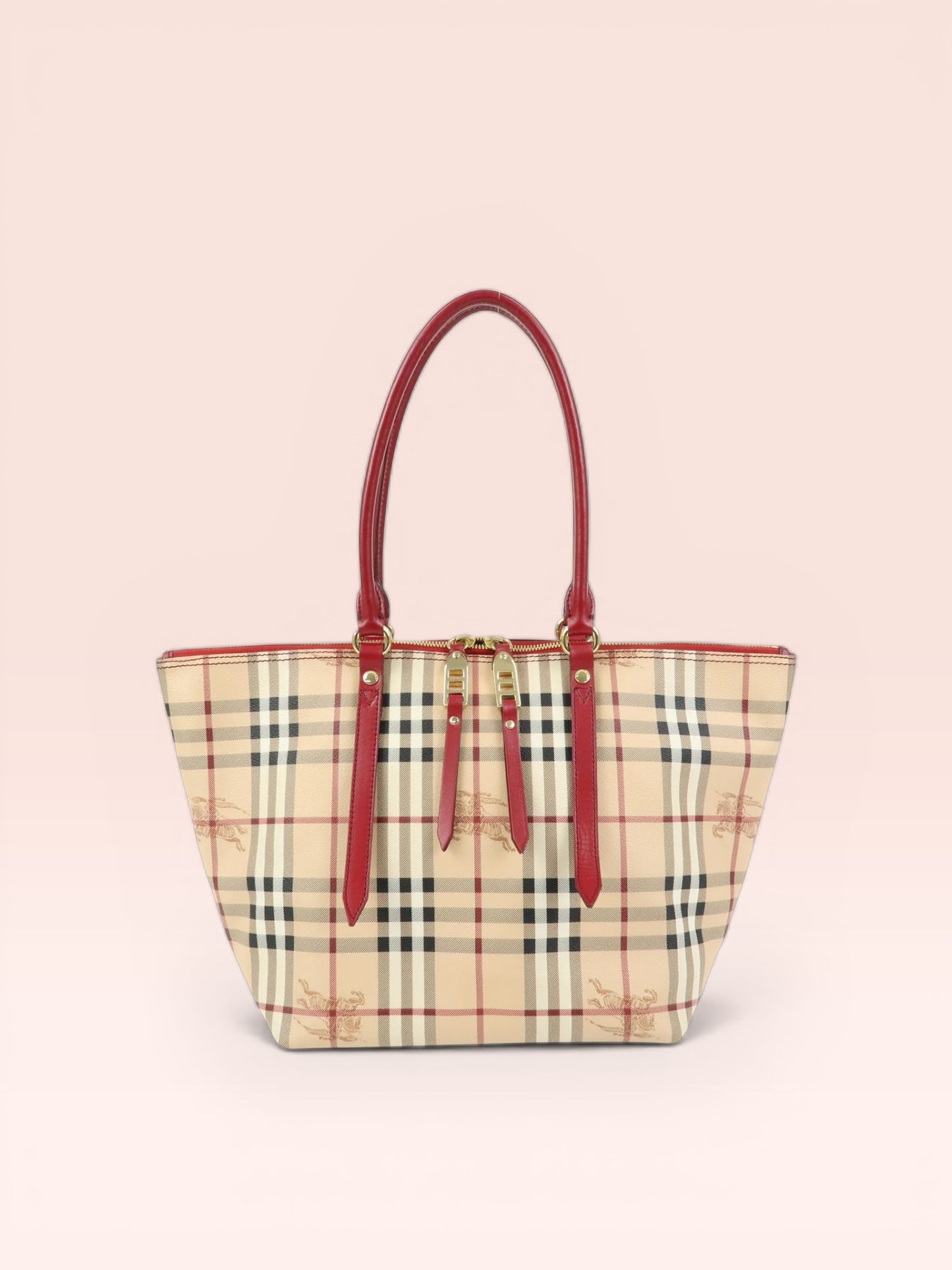 Burberry Coated Canvas Haymarket Check  Salisbury Tote