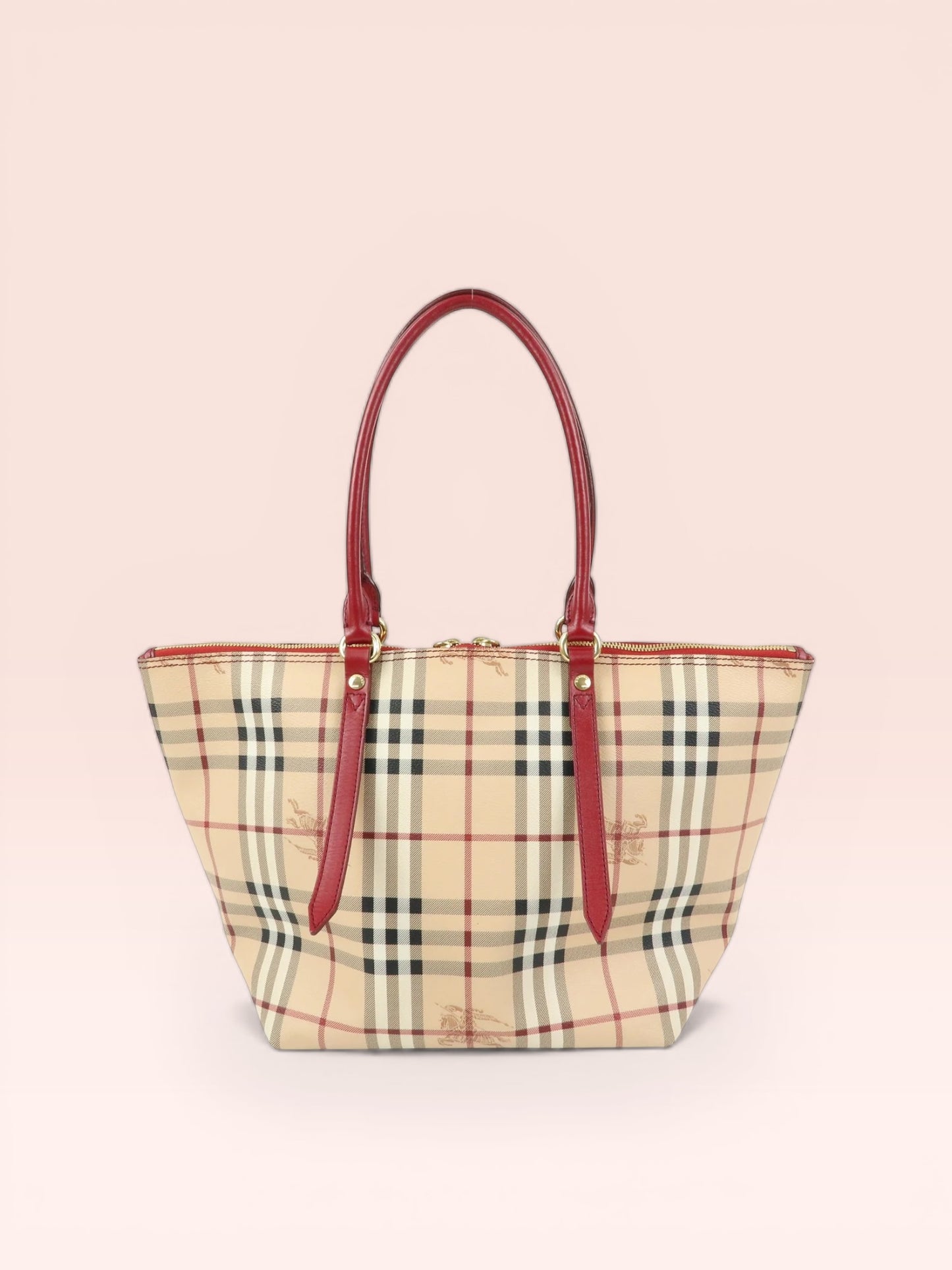 Burberry Coated Canvas Haymarket Check  Salisbury Tote