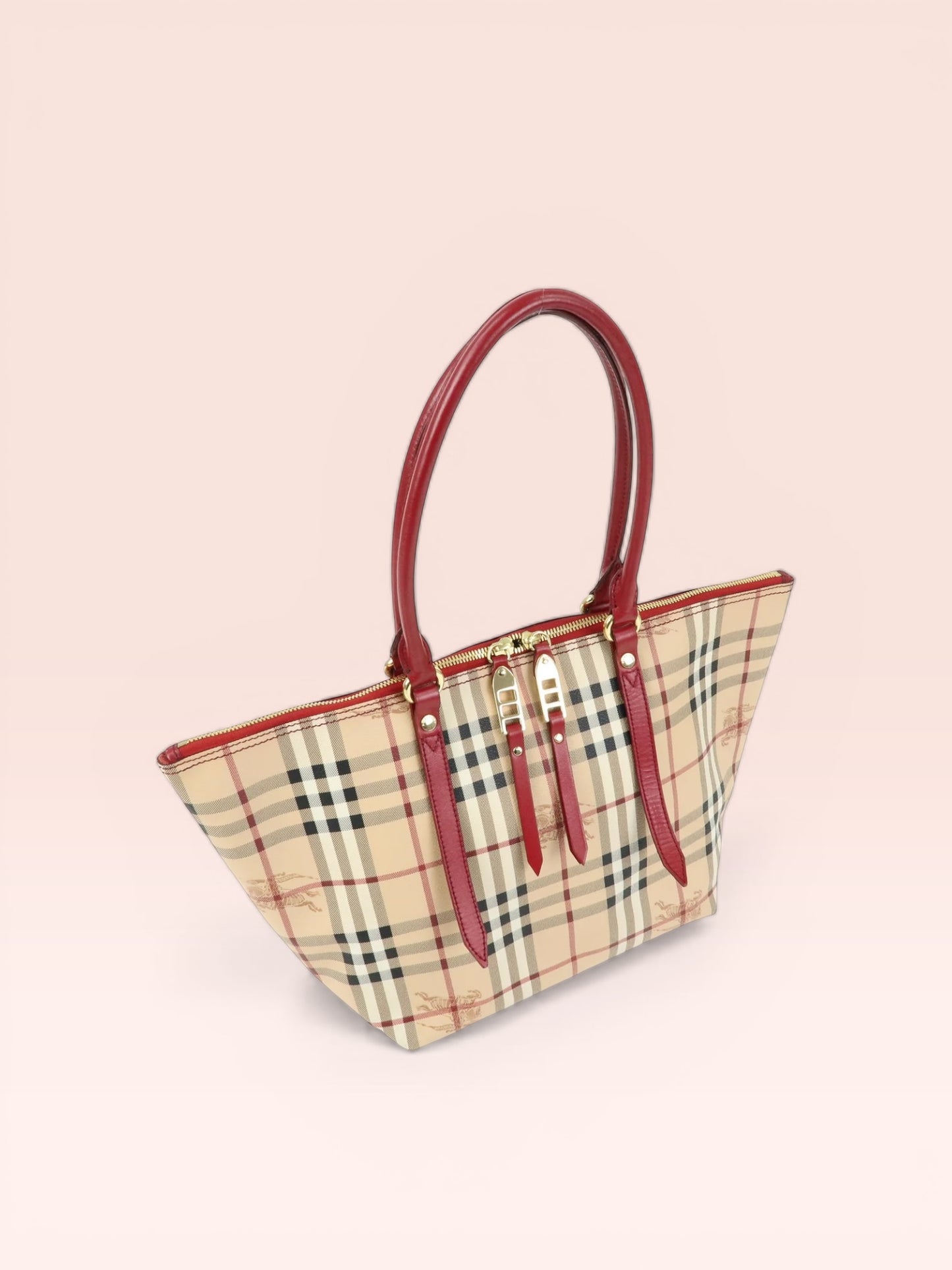 Burberry Coated Canvas Haymarket Check  Salisbury Tote