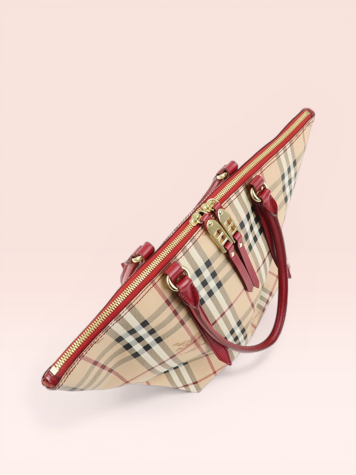 Burberry Coated Canvas Haymarket Check  Salisbury Tote