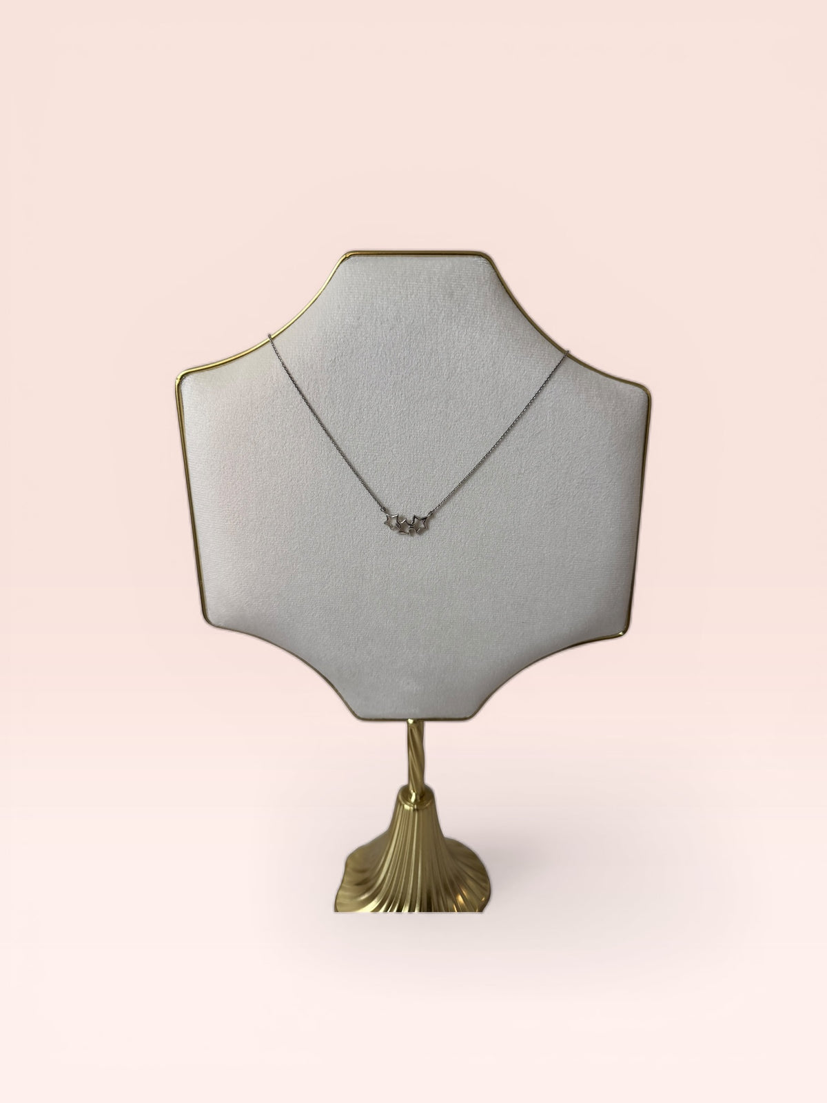 Tiffany & Co. Sterling Silver Elsa Peretti Triple Star Necklace