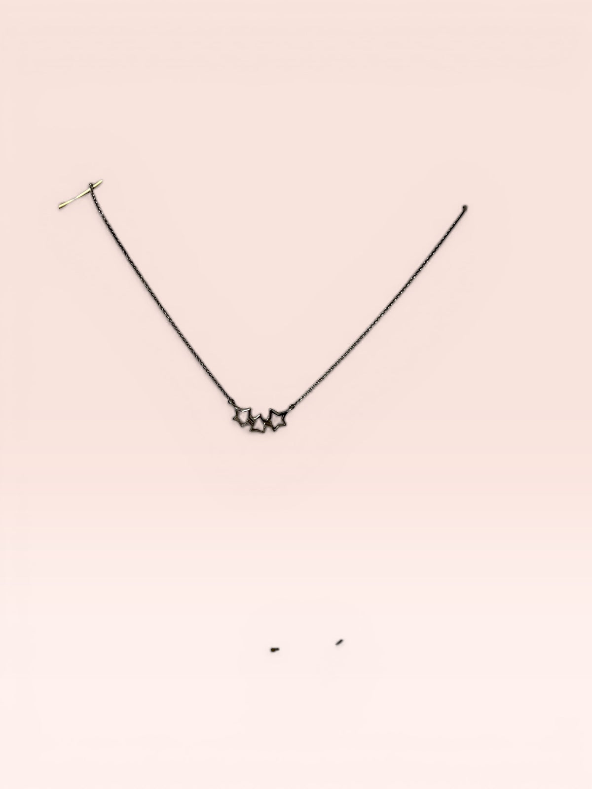 Tiffany & Co. Sterling Silver Elsa Peretti Triple Star Necklace