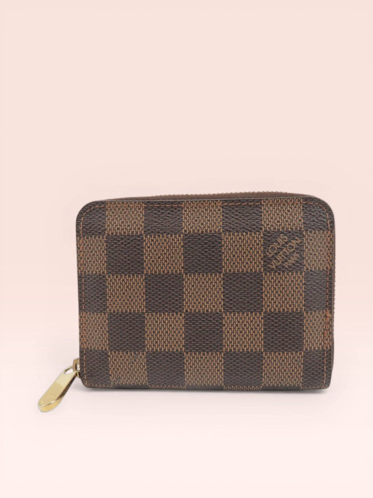 Louis Vuitton Damier Ebene Canvas Zippy Coin Case 2009