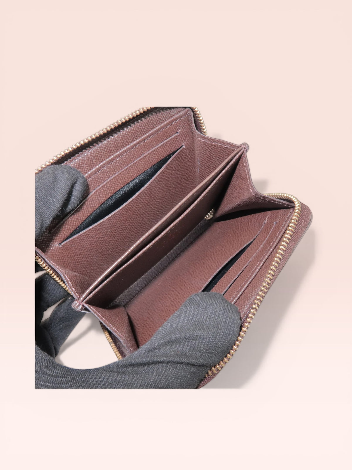 Louis Vuitton Damier Ebene Canvas Zippy Coin Case 2009