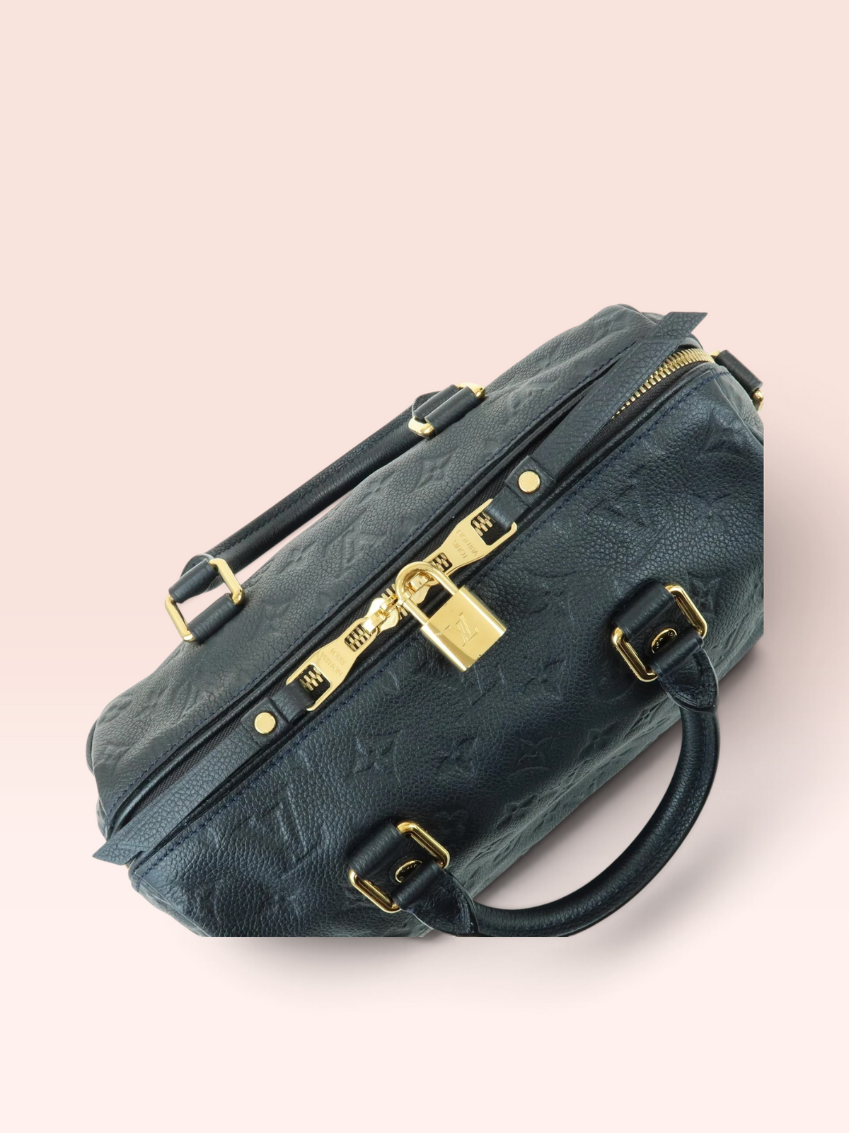 LOUIS VUITTON MONOGRAM EMPREINTE SPEEDY 25 NAVY 2012