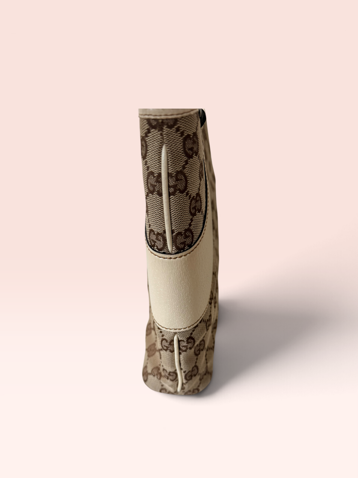 Gucci GG Canvas Vintage Tote Bag (Beige-Brown)