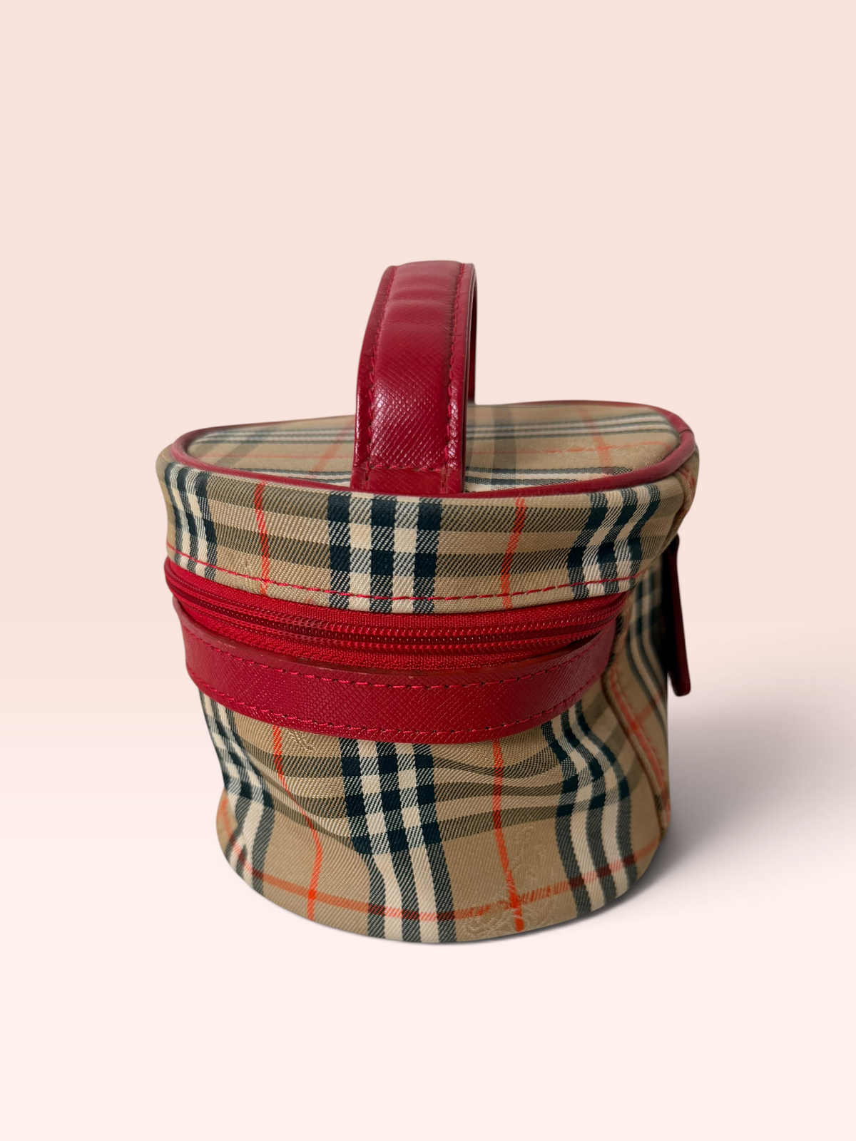 Burberrys Canvas Haymarket Check Vanity Bag