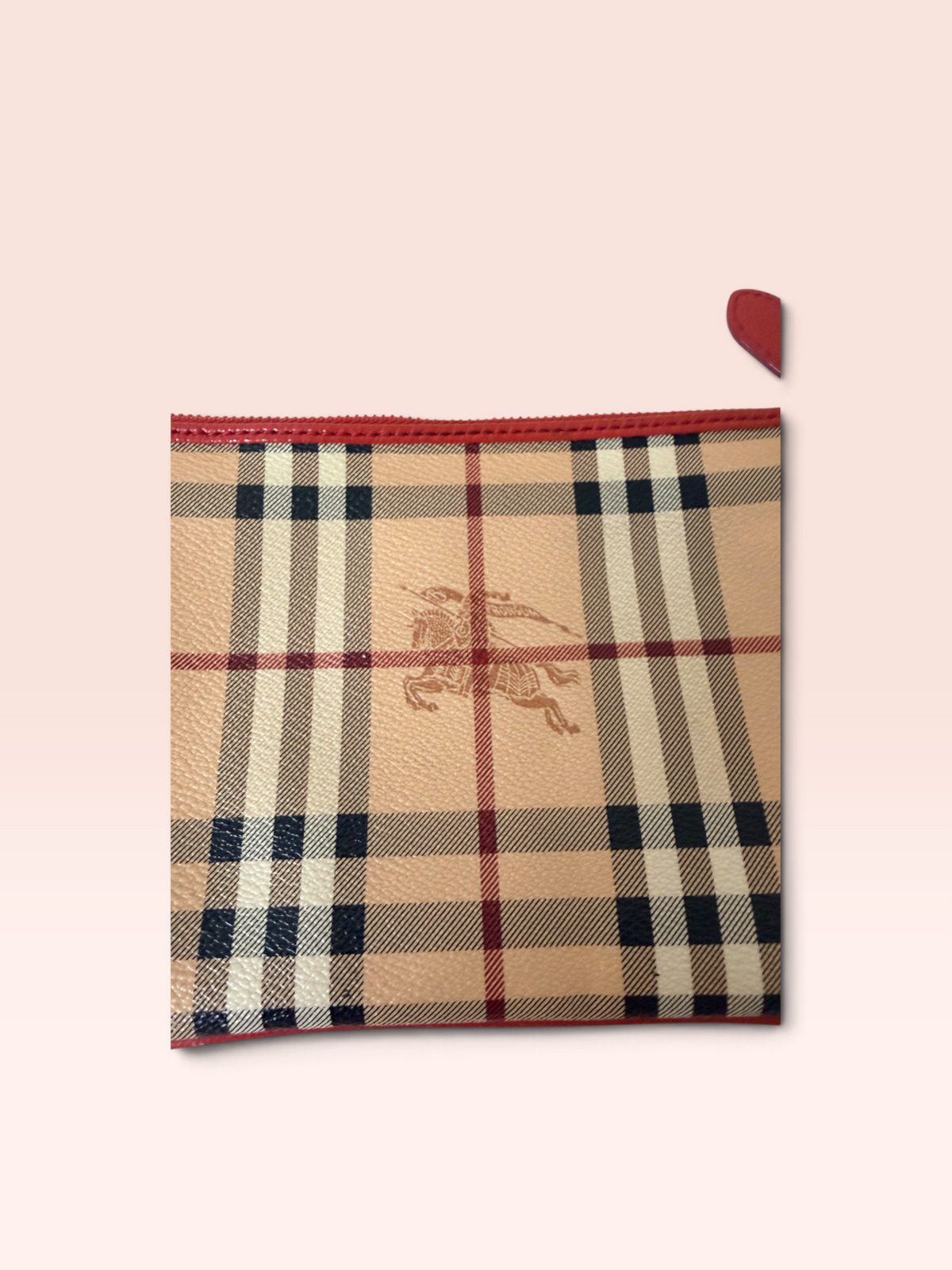 Burberry Coated Canvas Haymarket Check Peyton Crossbody Bag