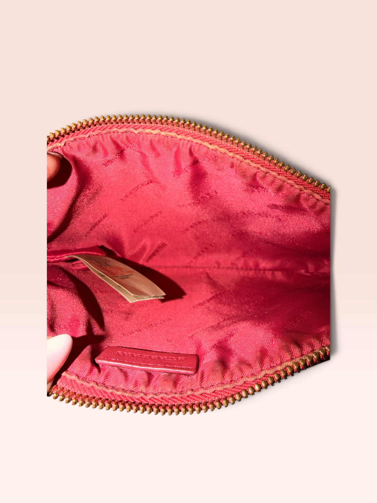 Burberry Coated Canvas Haymarket Check Peyton Crossbody Bag