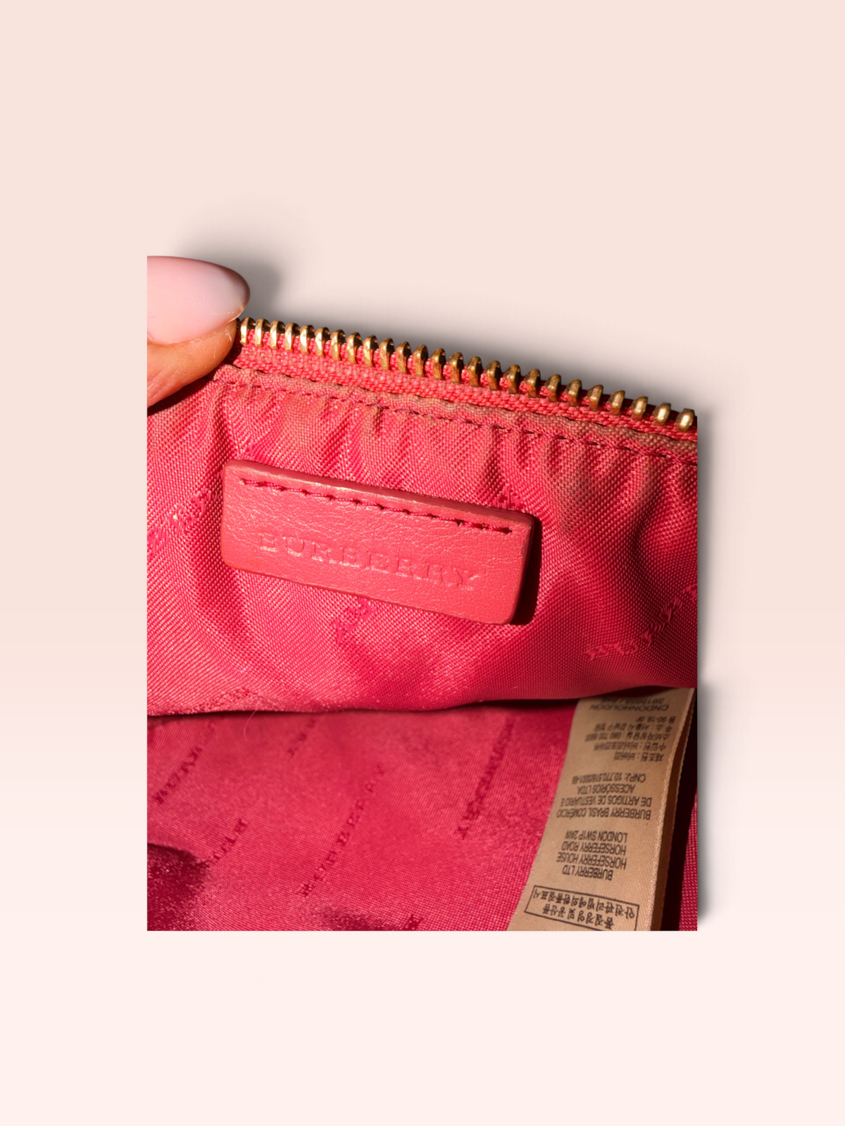 Burberry Coated Canvas Haymarket Check Peyton Crossbody Bag
