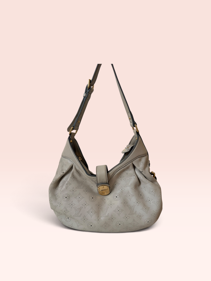 Louis Vuitton Monogram Mahina Leather Hobo XS Shoulder Bag 2009