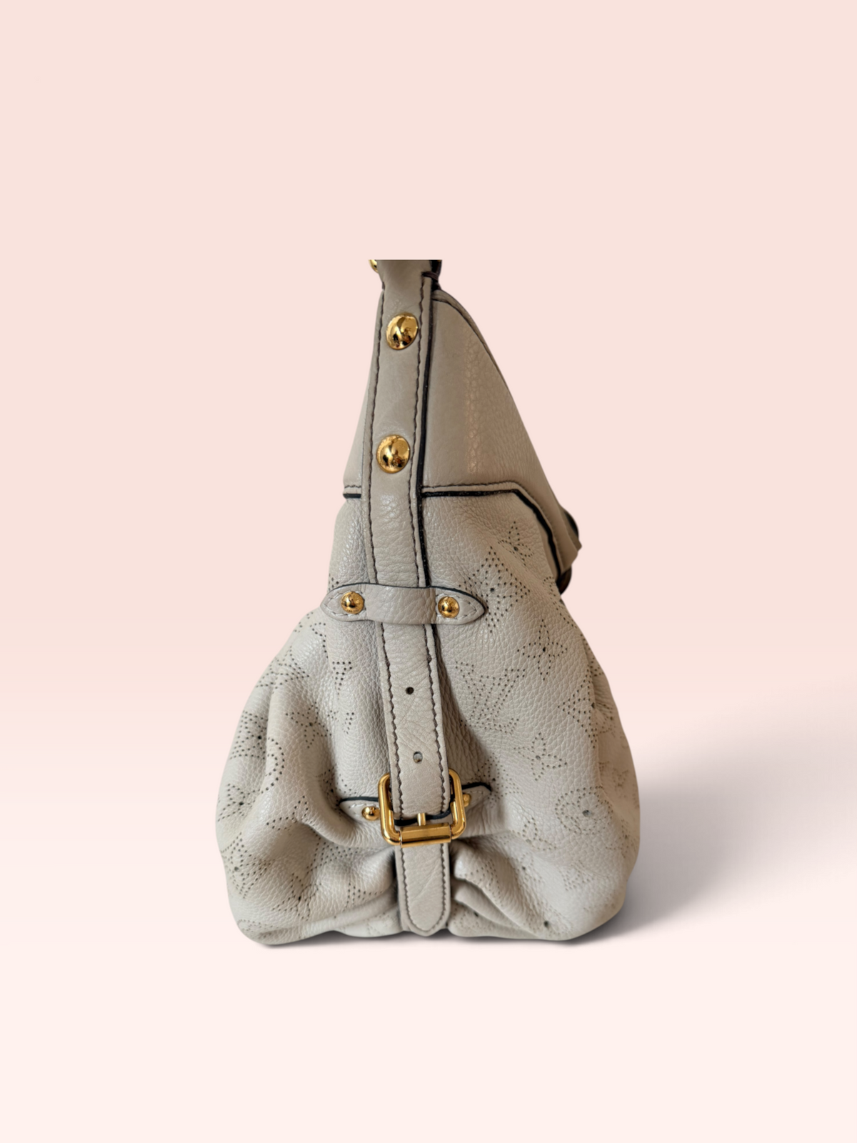 Louis Vuitton Monogram Mahina Leather Hobo XS Shoulder Bag 2009