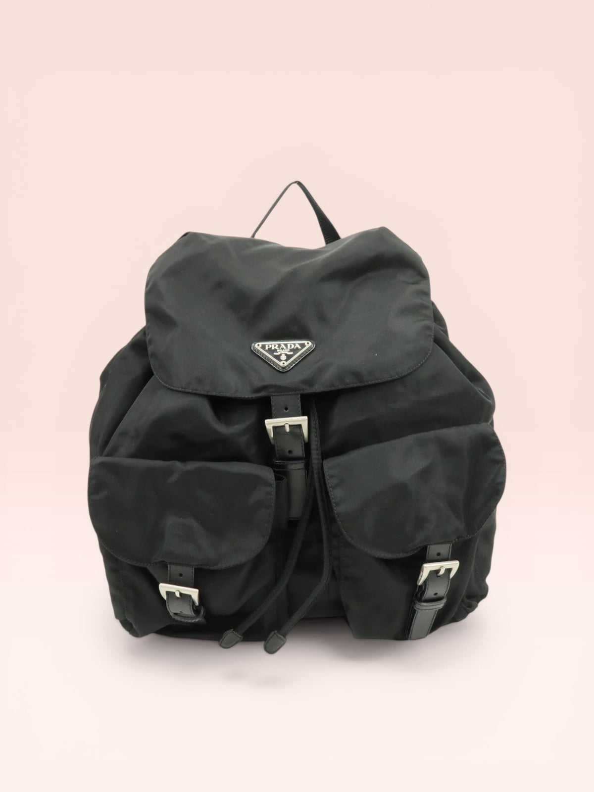 Prada Nylon Vela Backpack (Black)