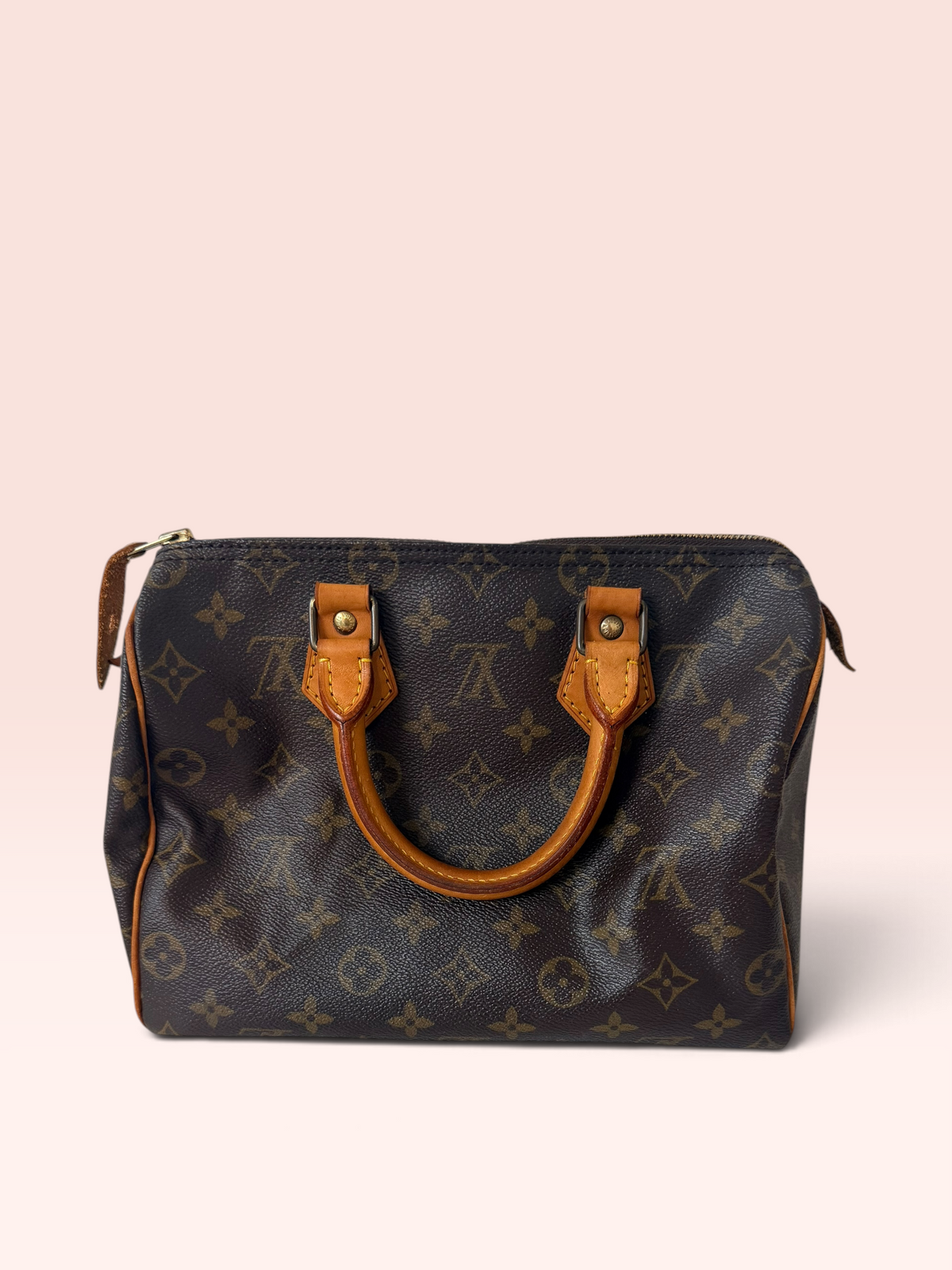 Louis Vuitton Monogram Canvas Speedy 25 1991 w Lock and Key