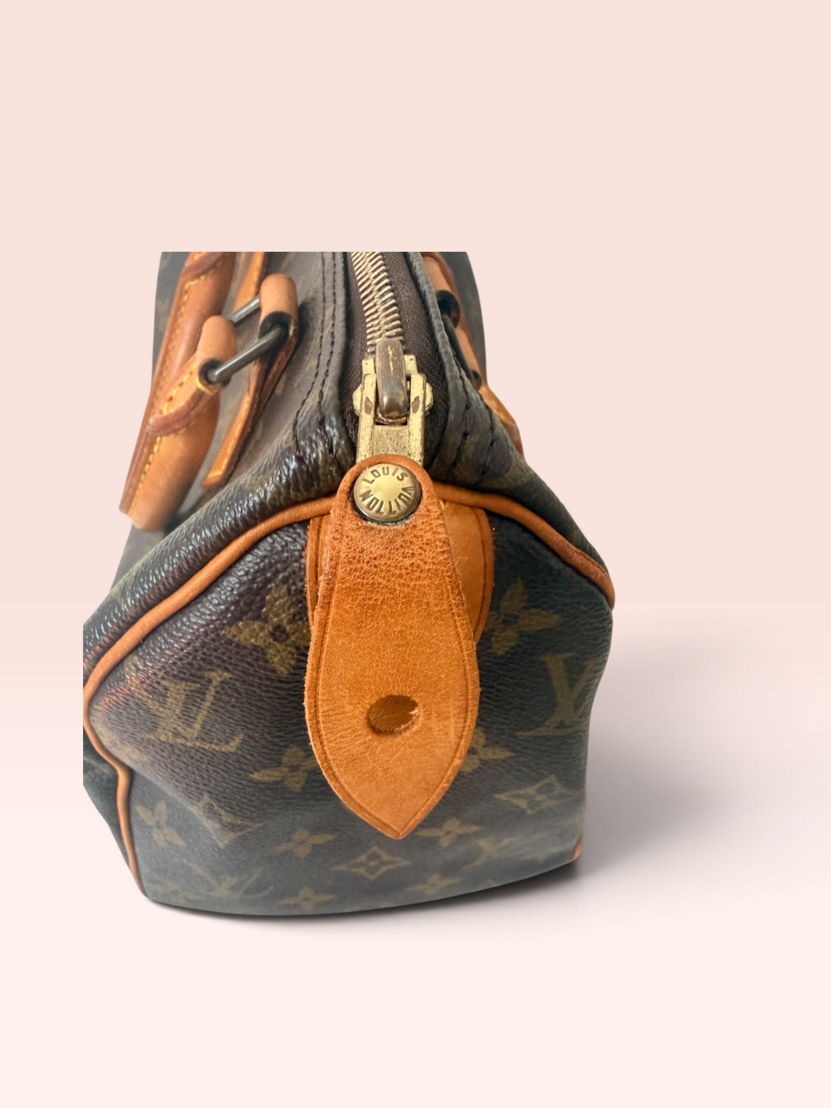 Louis Vuitton Monogram Canvas Speedy 25 1991 w Lock and Key