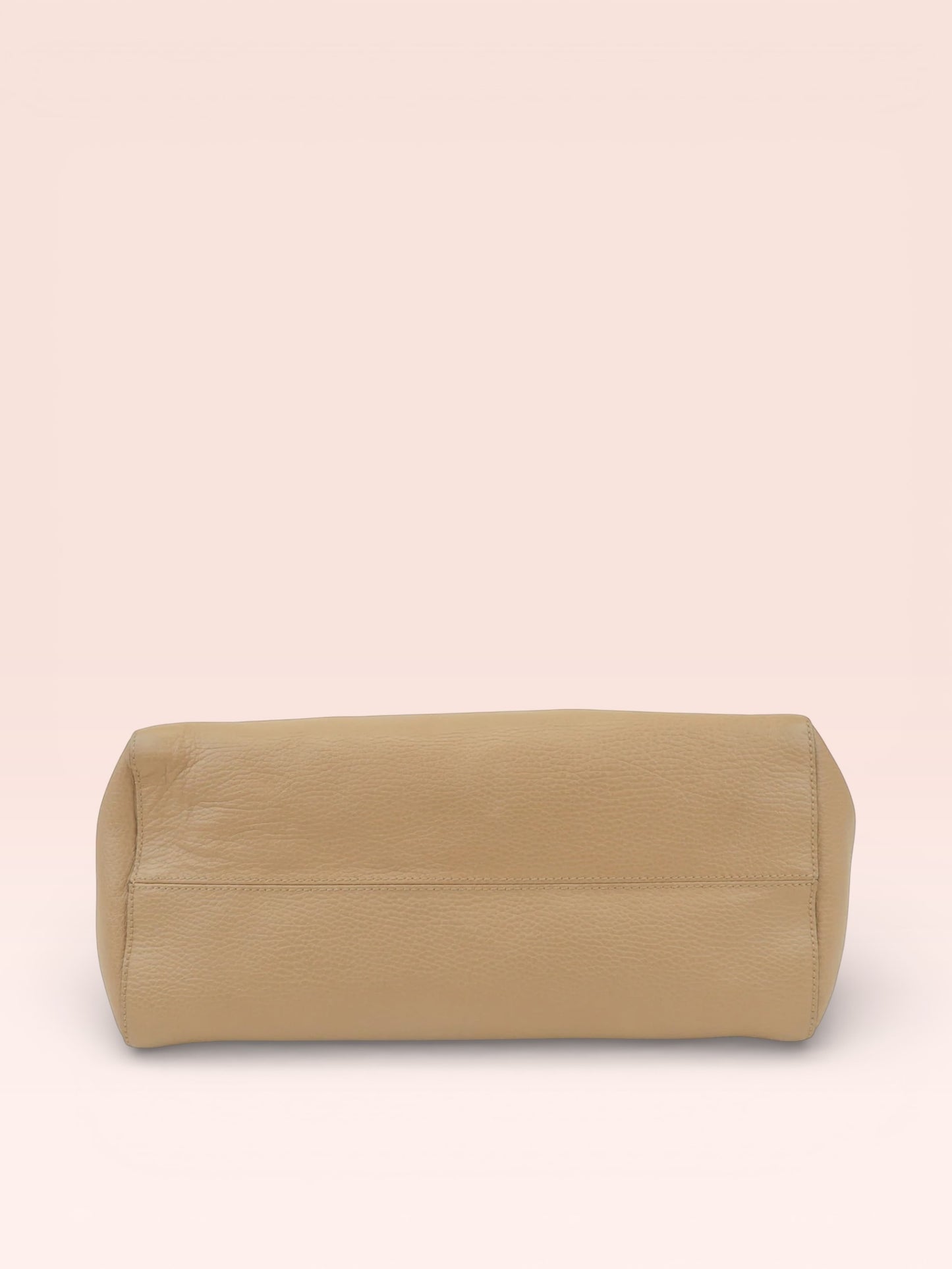 Gucci Leather Swing Tote Bag (Beige/Blue)