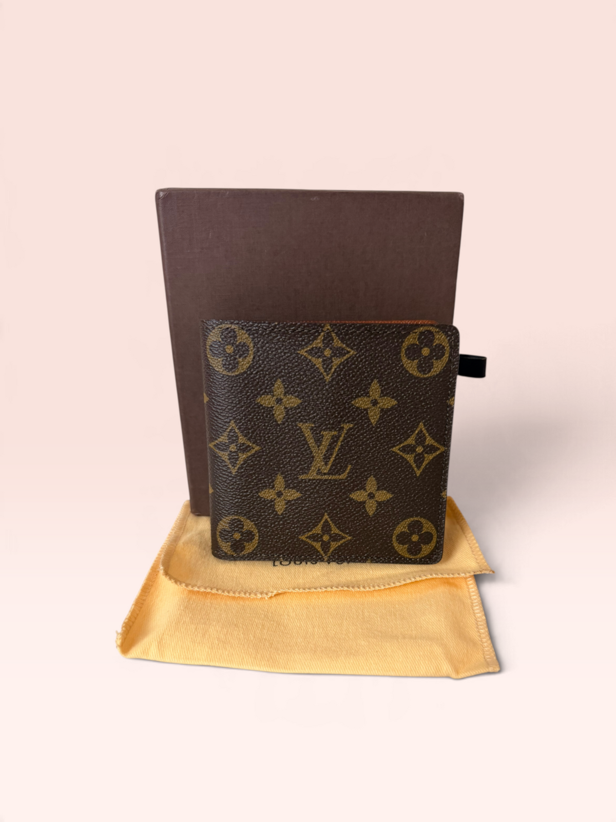 Louis Vuitton Monogram Canvas Bifold Wallet 1991 w(Full Set)