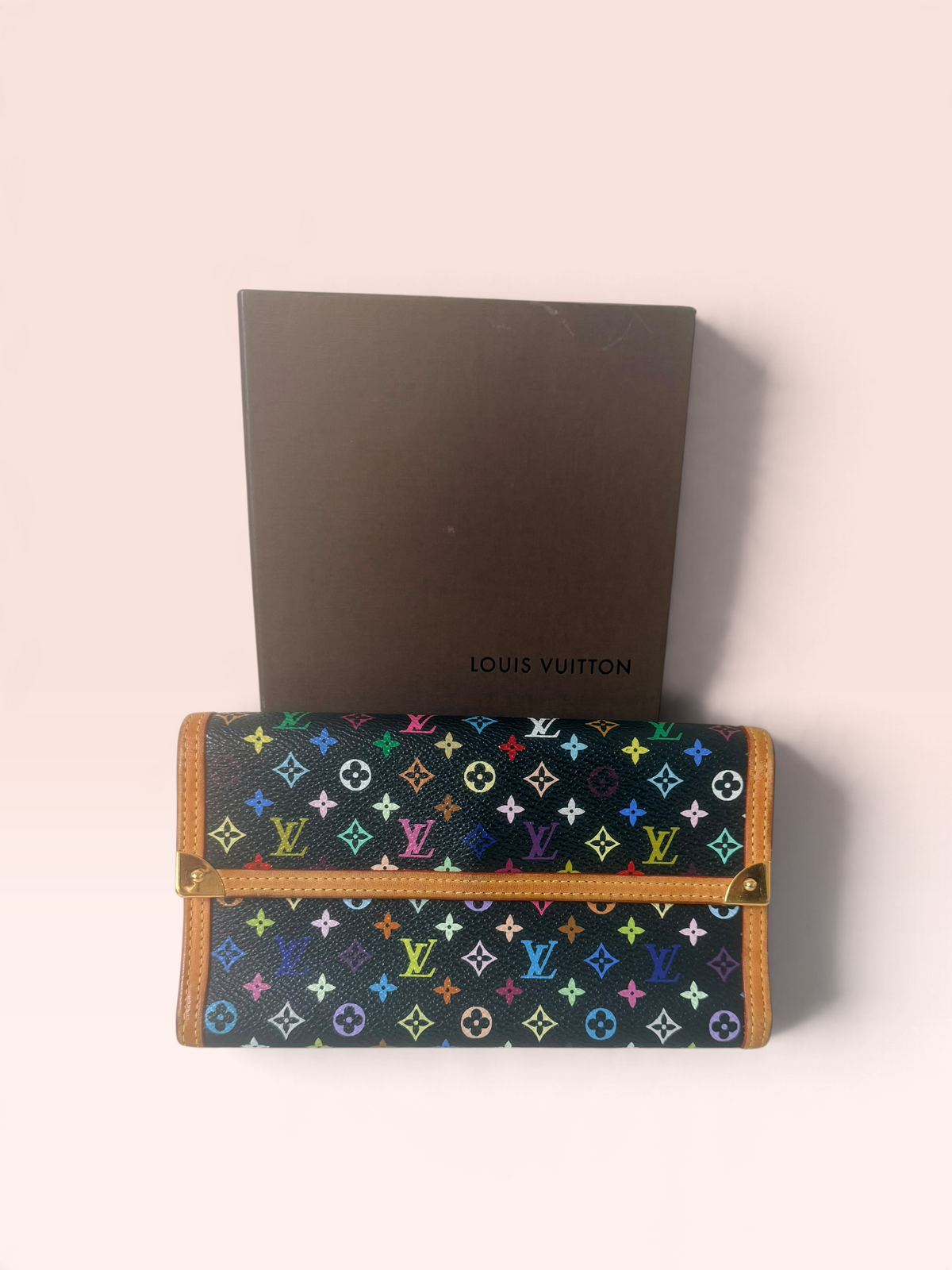Louis Vuitton Monogram Multicolor Porte Trésor International Wallet 2007