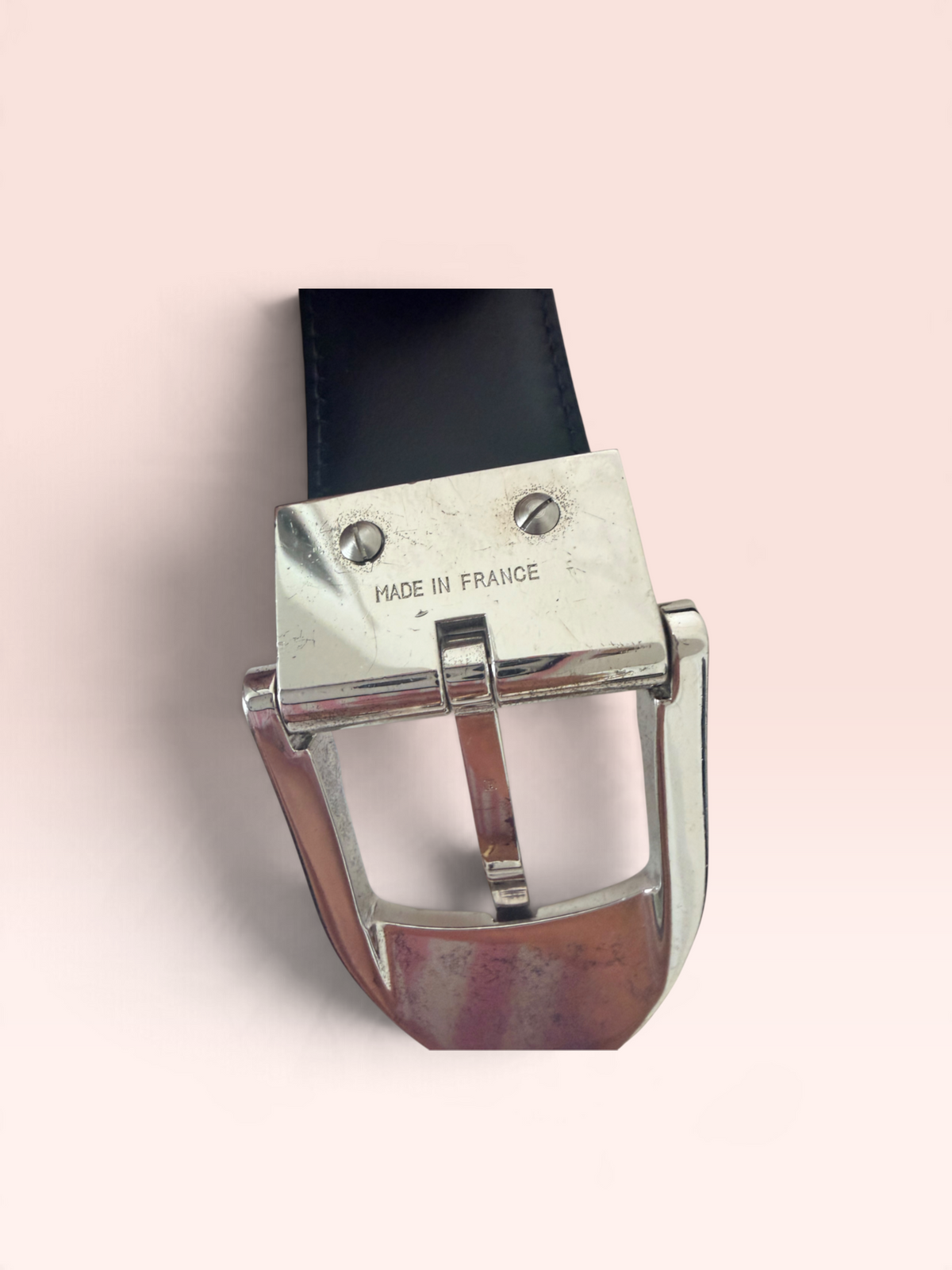 Louis Vuitton Taiga Leather Belt (Black) 2004 Size 95 36"-40"