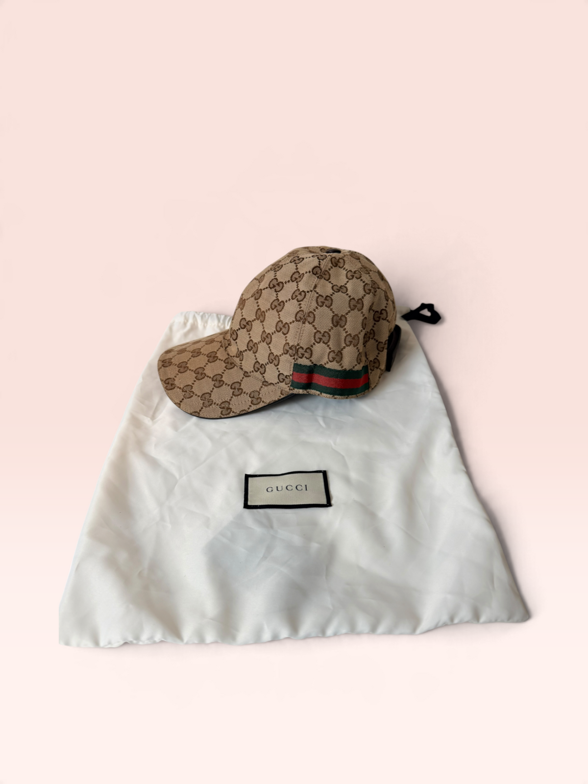 Gucci GG Canvas Baseball Cap with Web (Dustbag) Size S 57