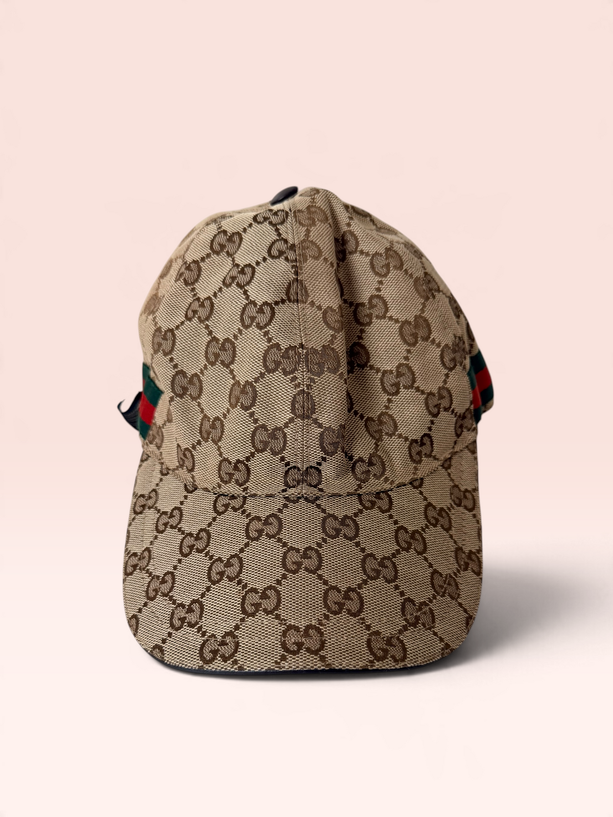 Gucci GG Canvas Baseball Cap with Web (Dustbag) Size S 57