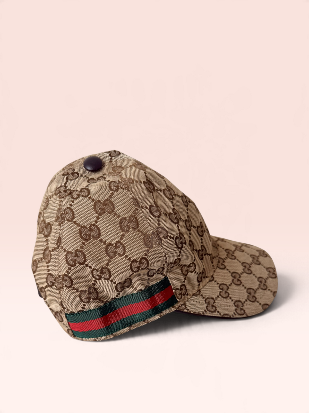 Gucci GG Canvas Baseball Cap with Web (Dustbag) Size S 57