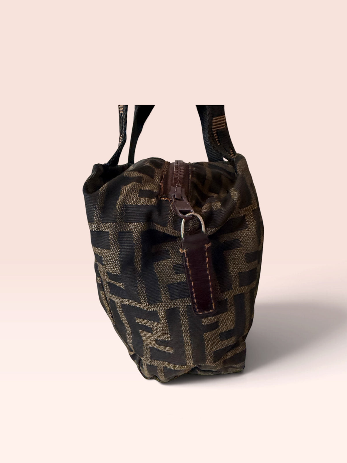FENDI Canvas Mini Bags Zucca Mini Top Handle Bag