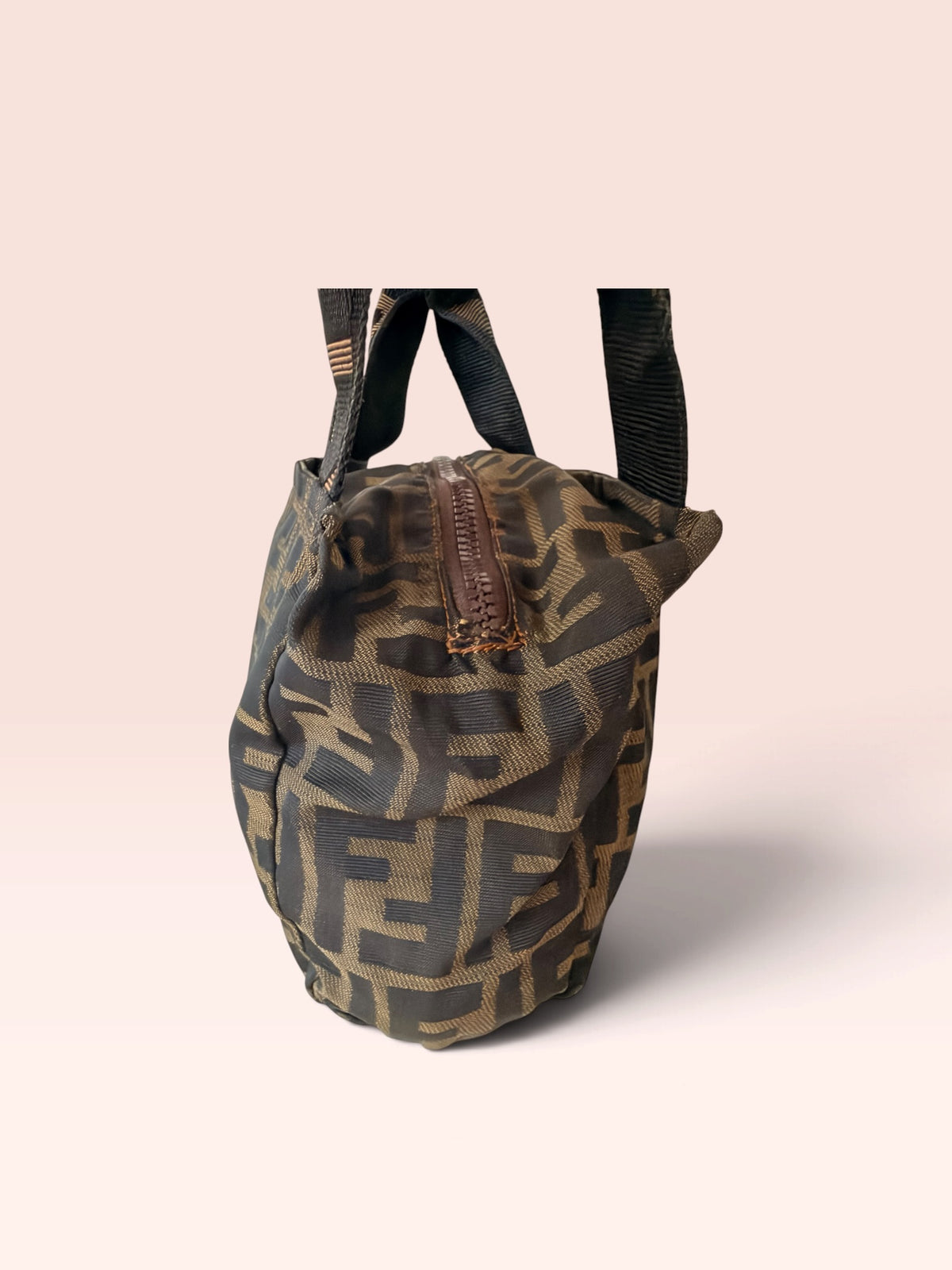 FENDI Canvas Mini Bags Zucca Mini Top Handle Bag