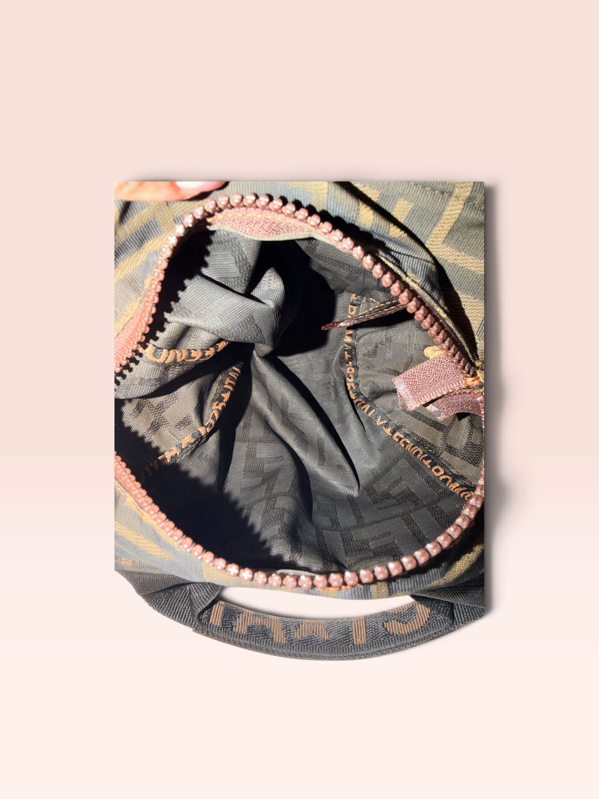 FENDI Canvas Mini Bags Zucca Mini Top Handle Bag