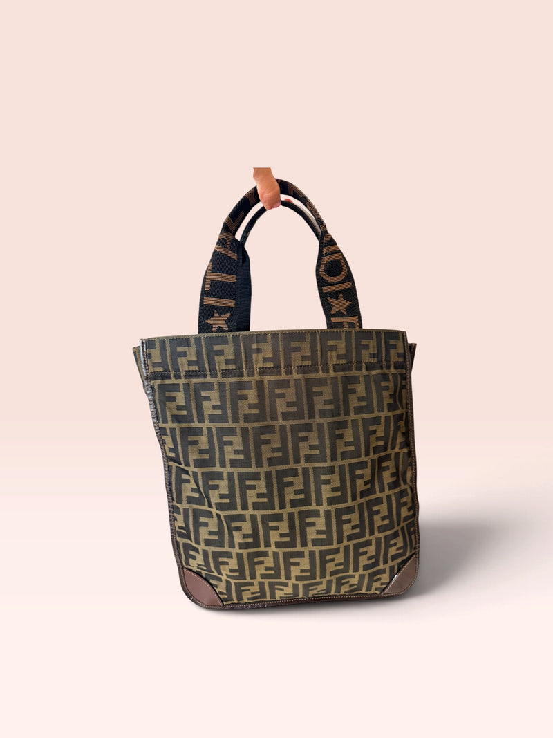 Fendi Zucca FF Vintage Foldable Tote