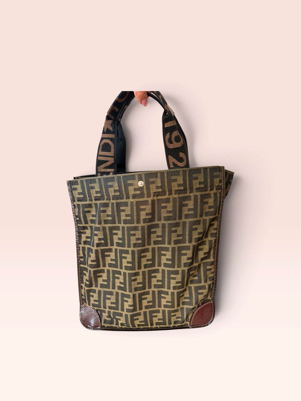 Fendi Zucca FF Vintage Foldable Tote