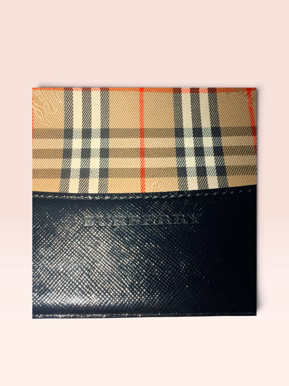 Burberry Canvas Haymarket Check Shoulder Bag