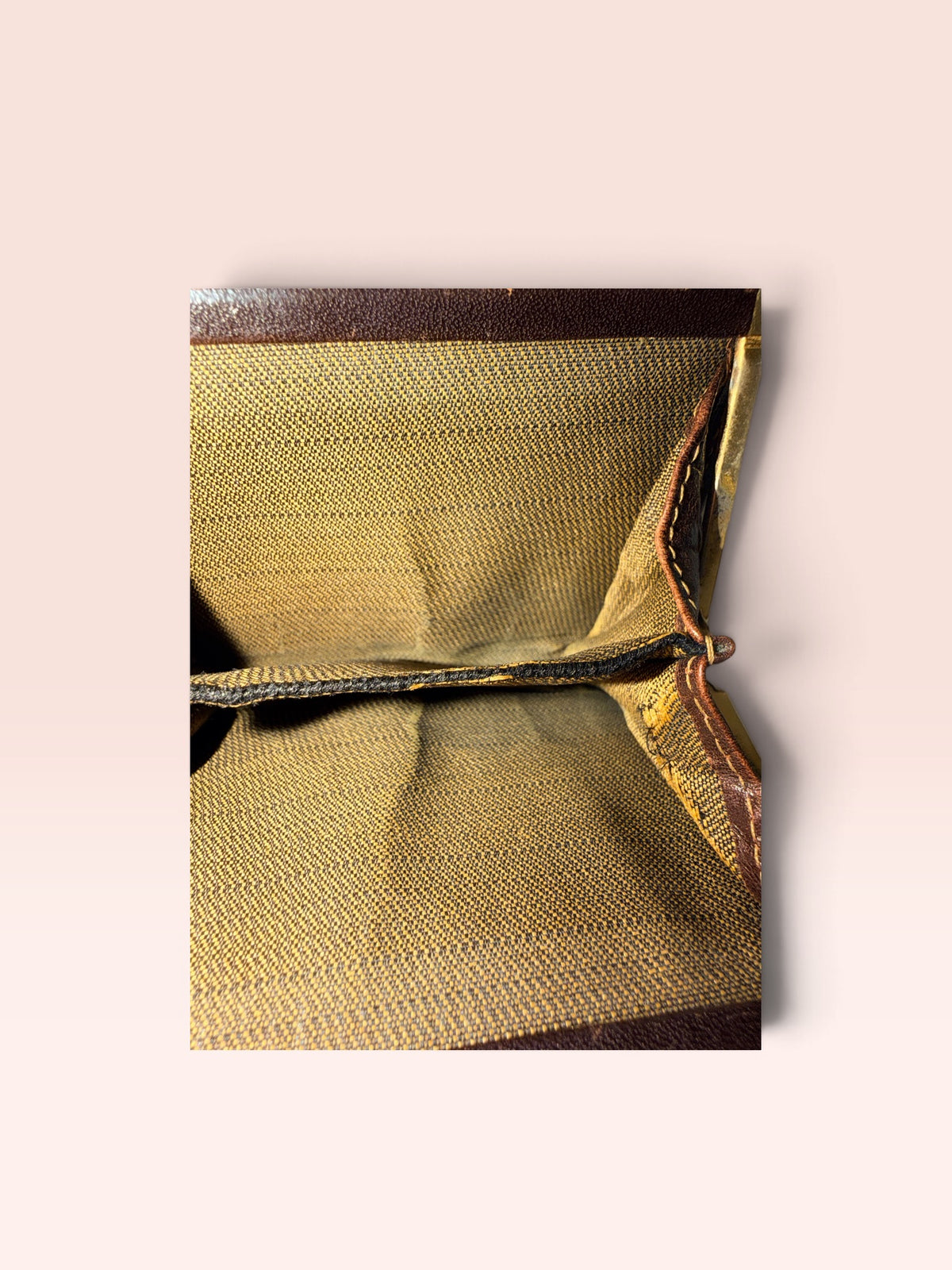 Fendi Vintage Zucca Canvas Kiss Lock Coin Purse