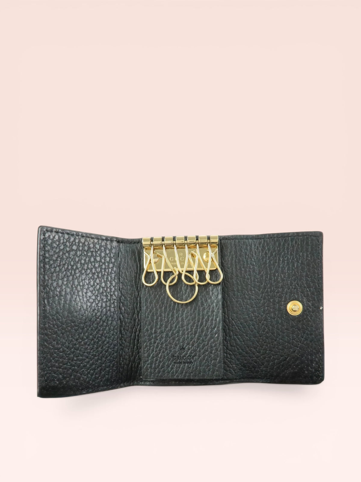 Gucci GG Marmont Canvas Leather 6 Ring Key Case