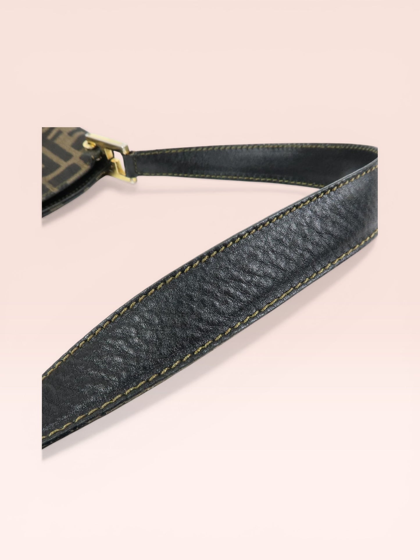 Fendi Zucca Canvas Shoulder Bag