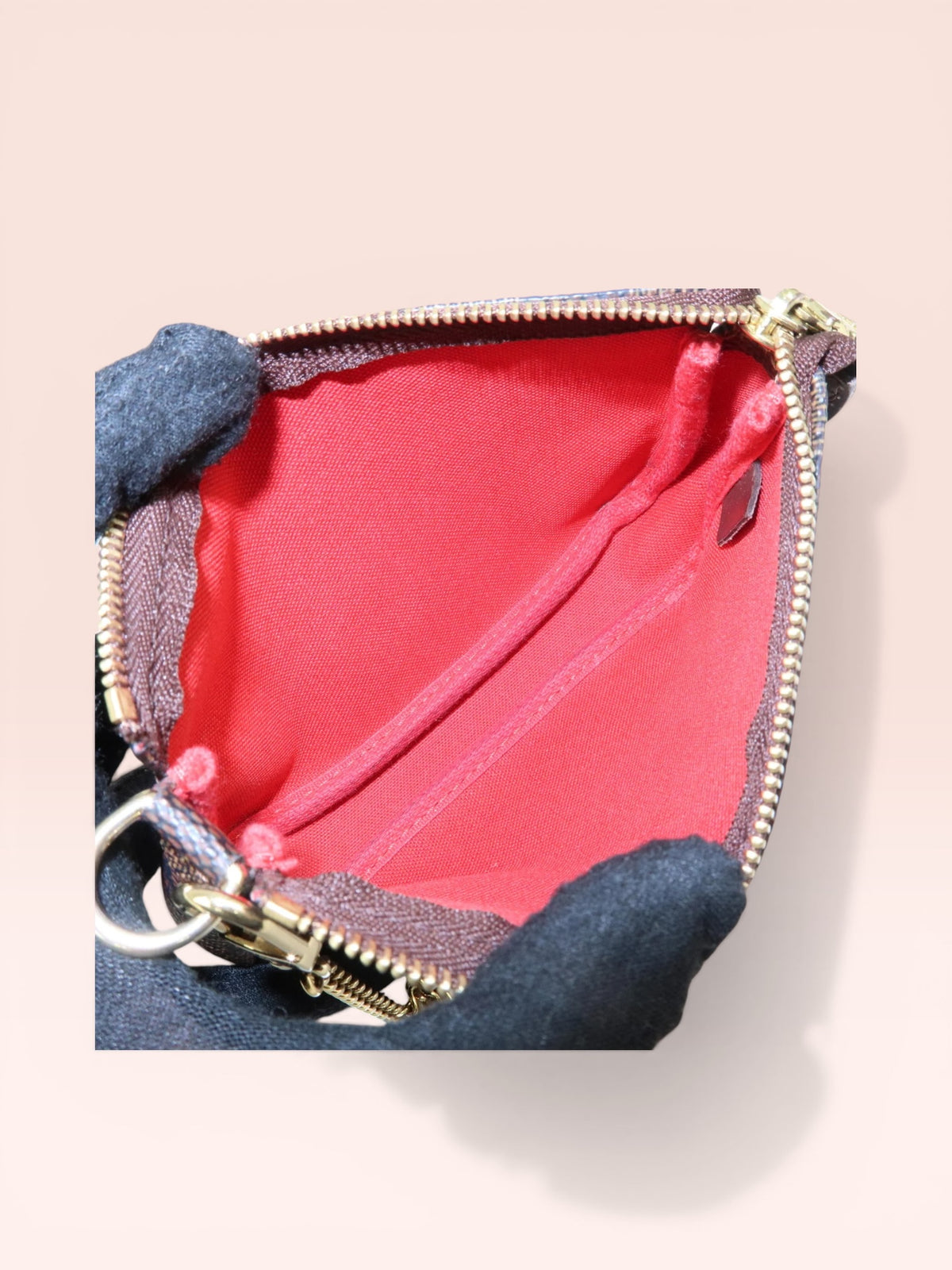 Louis Vuitton Damier Ebene Canvas Mini Pochette Accessoires 2008