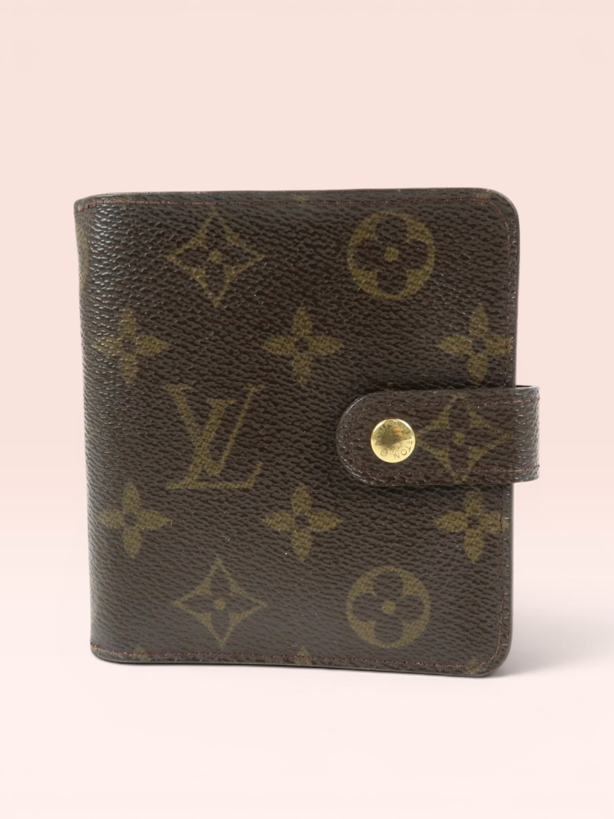 Louis Vuitton Monogram Canvas  Compact Zip Bi-fold Wallet 2001