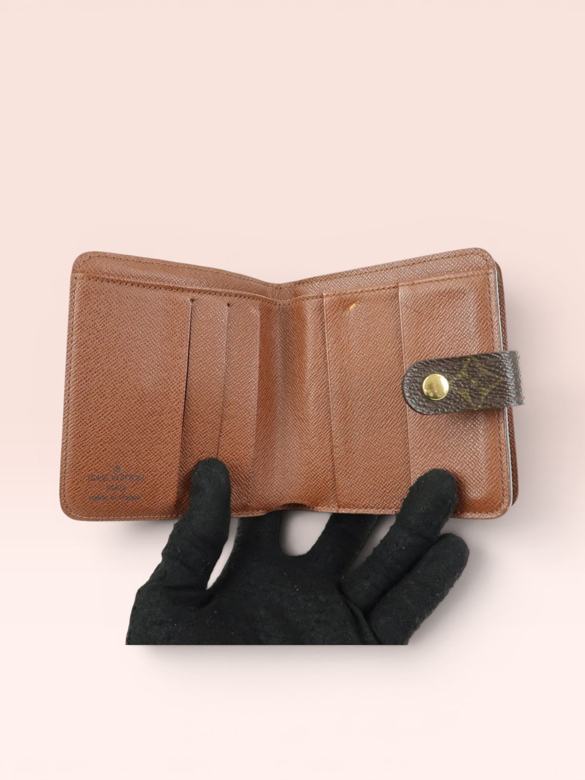 Louis Vuitton Monogram Canvas  Compact Zip Bi-fold Wallet 2001