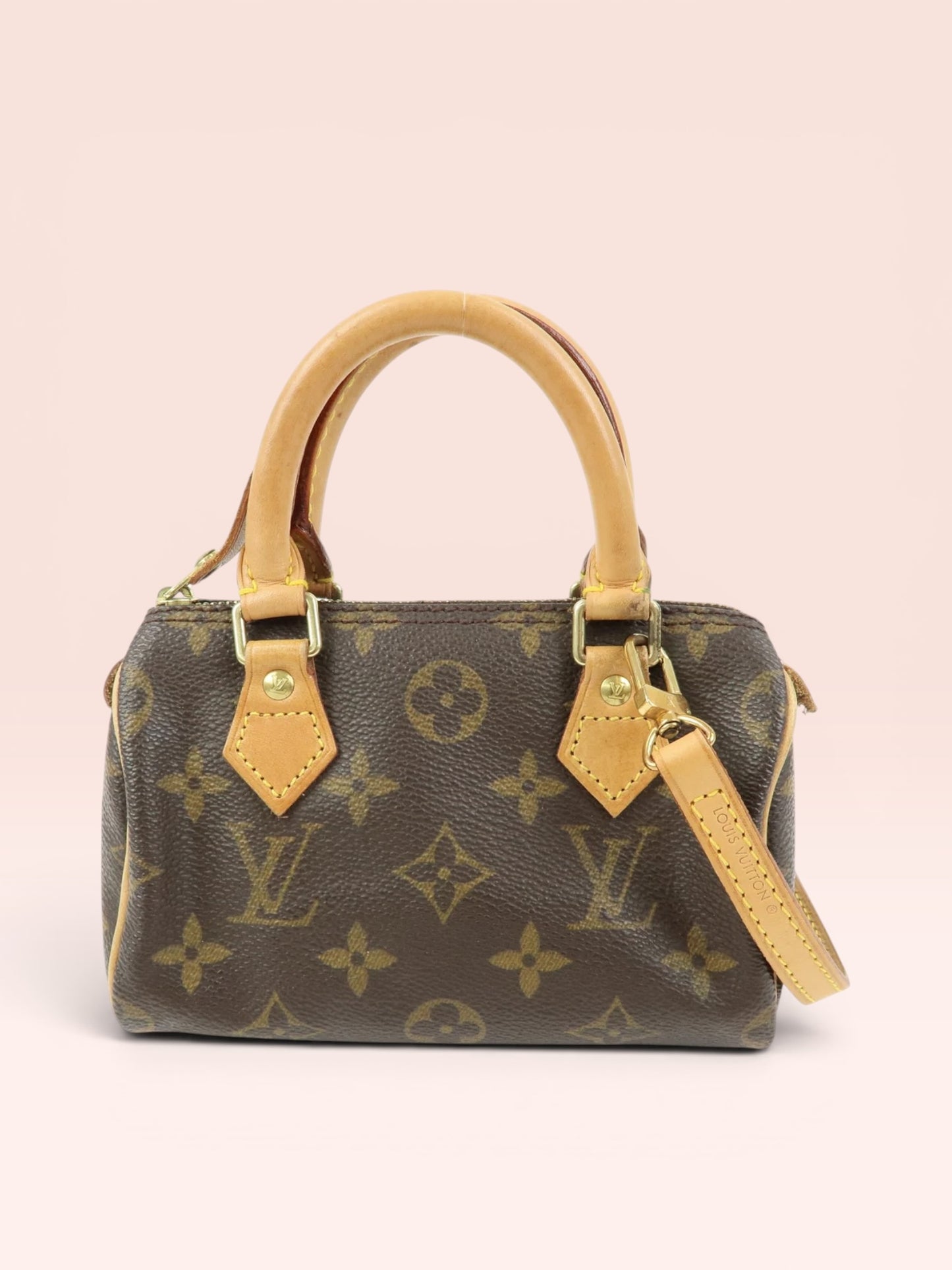 Louis Vuitton Monogram Canvas Mini Speedy w/ Strap 2000