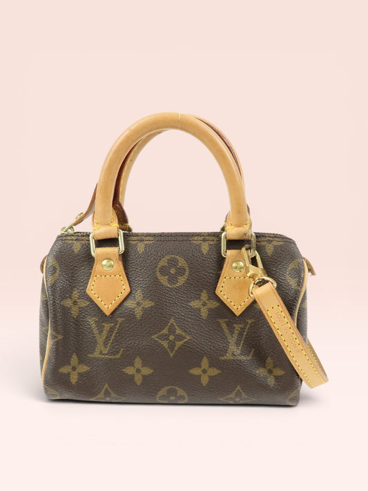 Louis Vuitton Monogram Canvas Mini Speedy w/ Strap 2000