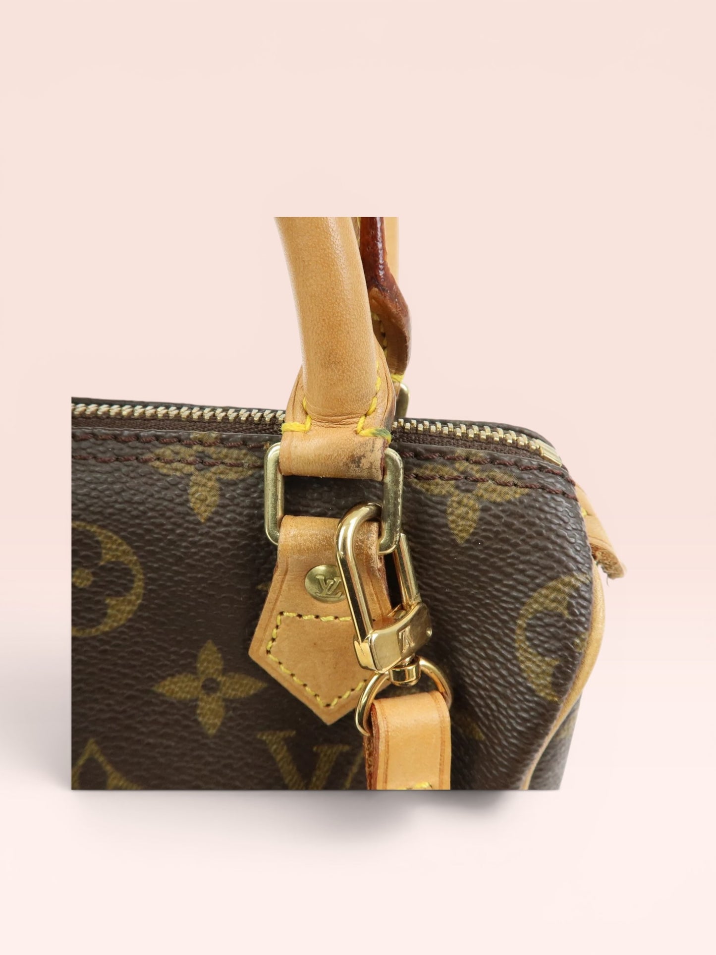 Louis Vuitton Monogram Canvas Mini Speedy w/ Strap 2000