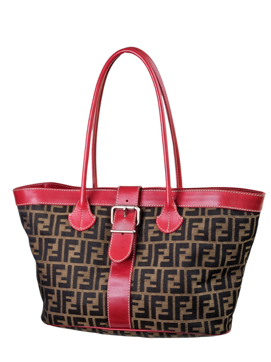 Fendi Vintage  Zucca FF Logo Tote