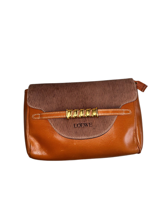 Loewe Velazquez Leather Clutch (Vintage 1990's)