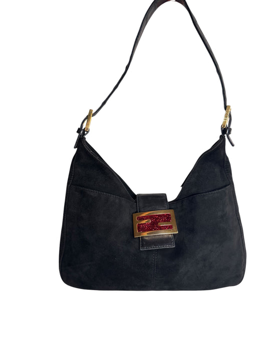 Fendi Suede Mama Hobo Shoulder Bag