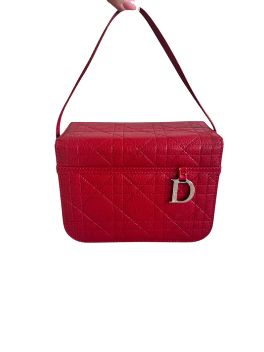 Christian Dior Cannage Vanity Case (RED)
