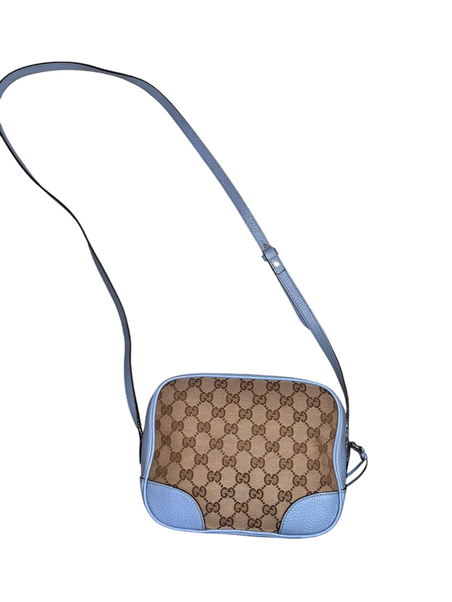 Gucci Mini Bree Disco Camera Crossbody (Blue)