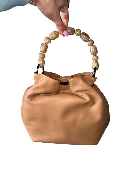 Christian Dior Maris Pearl Leather Handbag (Tan)