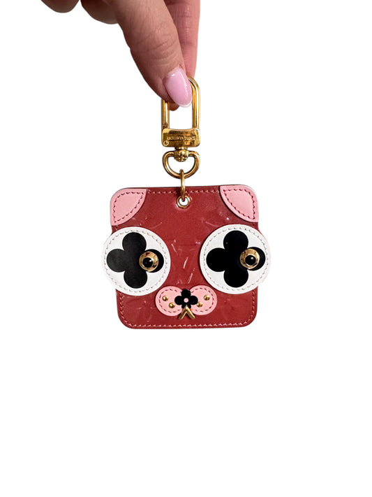 Louis Vuitton Vernis Porte Cre Animal Face Bag Charm 2018