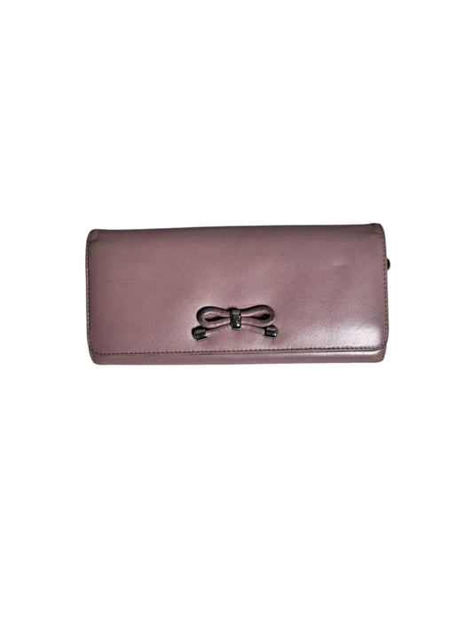 Loewe Ribbon Motif Leather Long Wallet